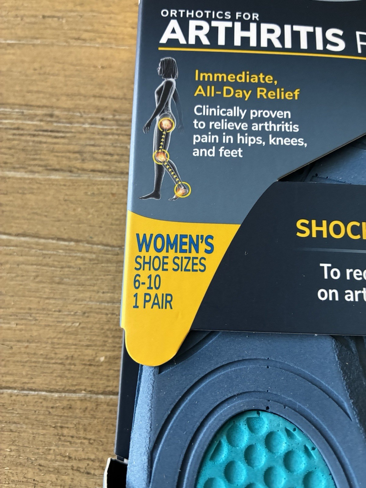 3 Pairs Dr. Scholl’s Women Orthotics For Arthritis Pain Relief Size 6 to 10 NEW
