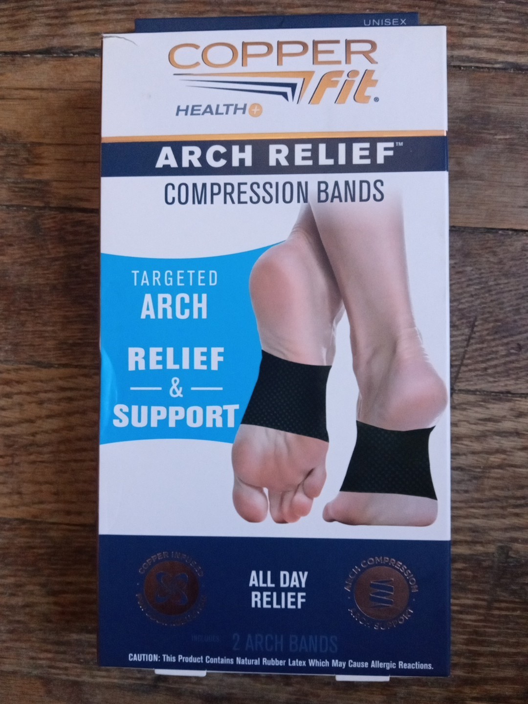 Compression Bands Copper Fit One Size Fits Most Black