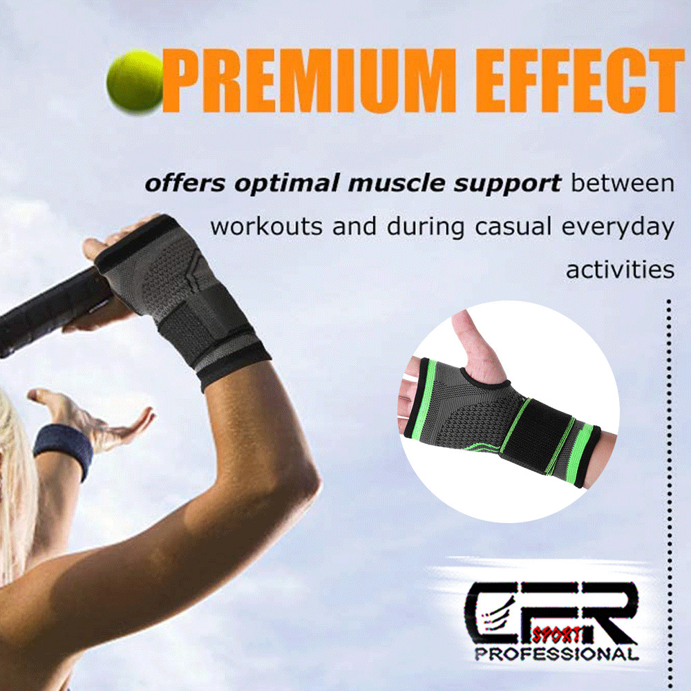 Adjustable Wrist Support Brace Compression Sleeve Arthritis Carpal Tunnel Hand