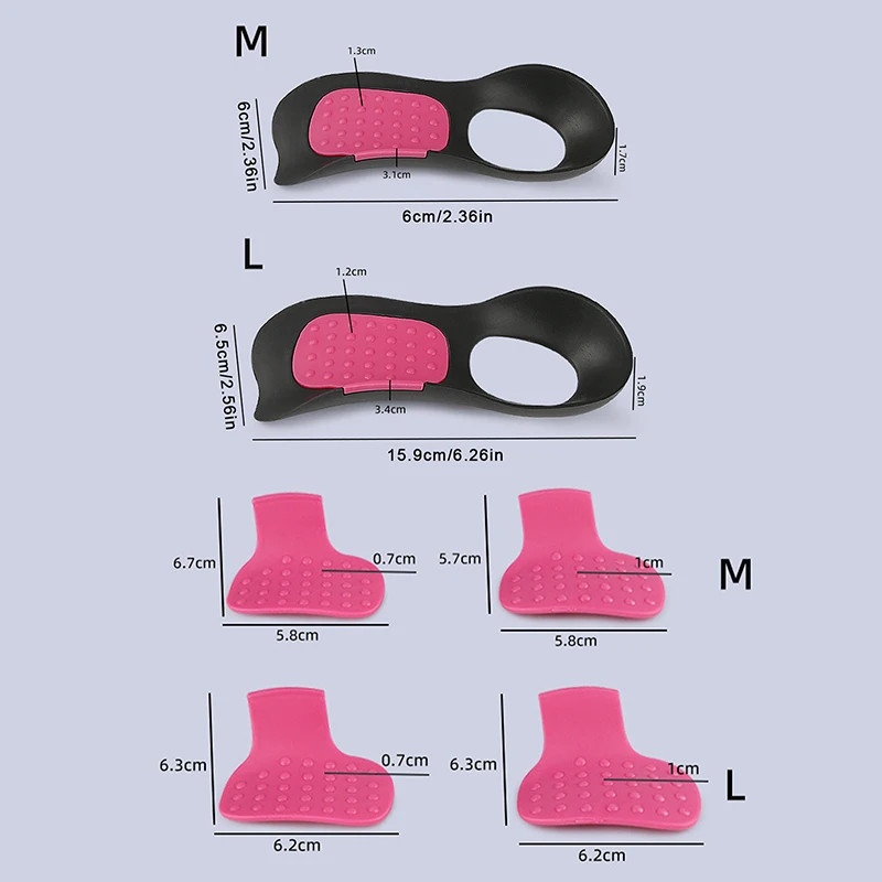 High Arch Support Insoles Non-Slip Plantar Support Pad Shock-Absorbing Foot