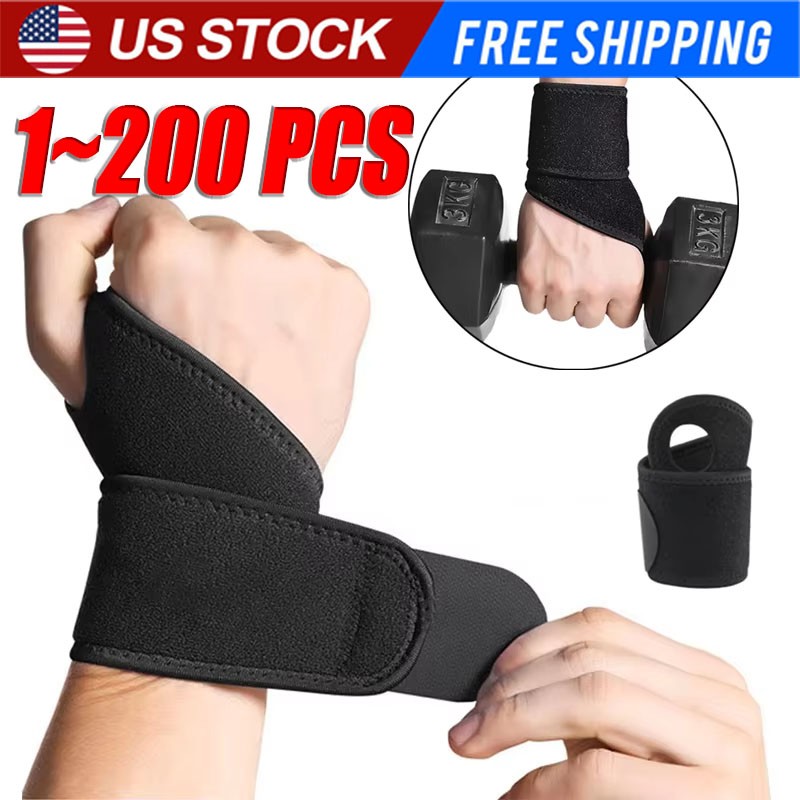 Wrist Brace Sports Band Wrap Adjustable Support Gym Strap Carpal Tunnel Bandage