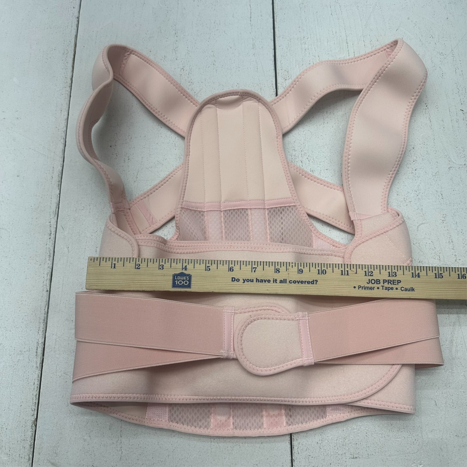 Sloworld Pink Adjustable Back Brace Posture Corrector Unisex Adults Size L NEW