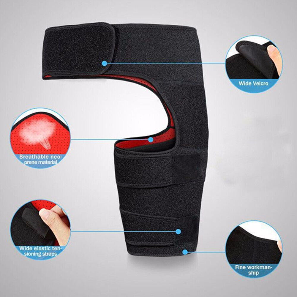 Copper Brace Compression Groin Thigh Sleeve Hip Support Wrap for Sciatic Nerve