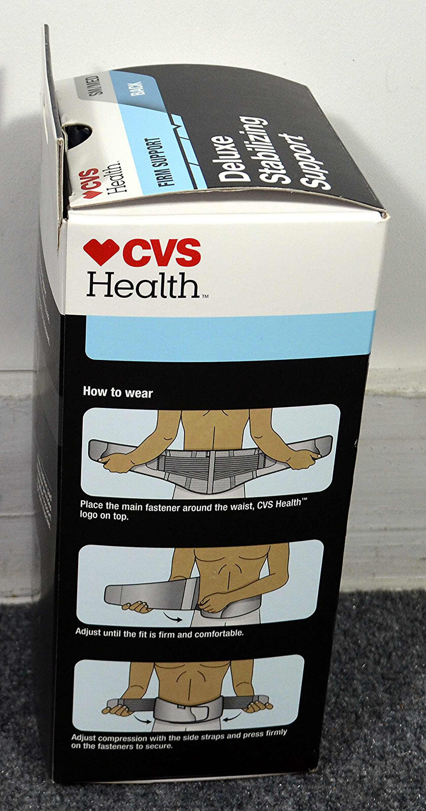New CVS Deluxe Stablizing Support – Back – Small/Medium – Adjustable – Black