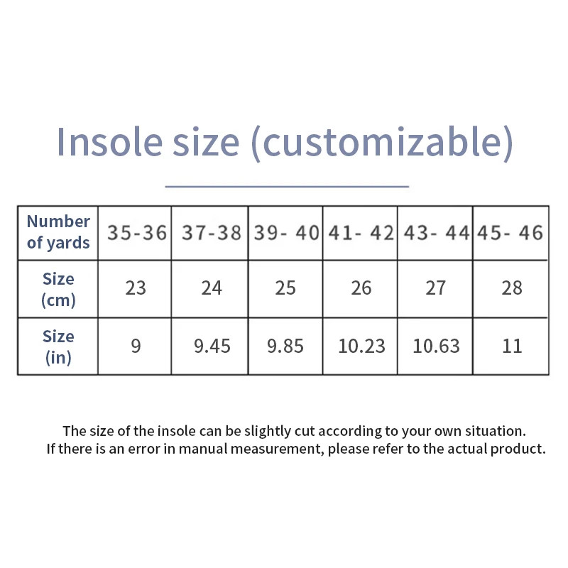 1Pair Sport Insoles for Shoes Orthopedic Shock Absorption Deodorant Breathable C