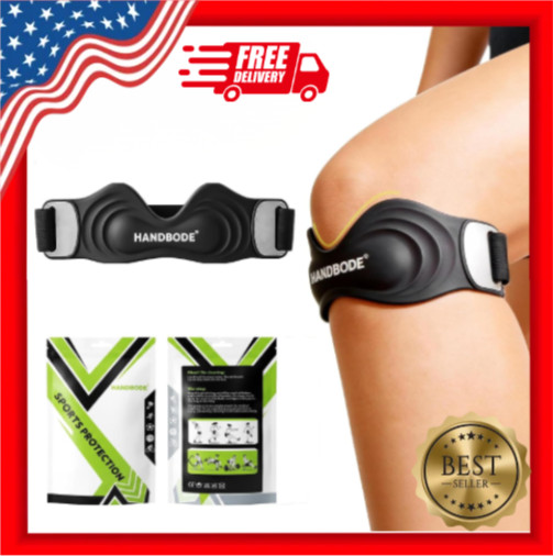 Patellar Tendon Support Strap Adjustable Silicone Knee Brace for Men Women