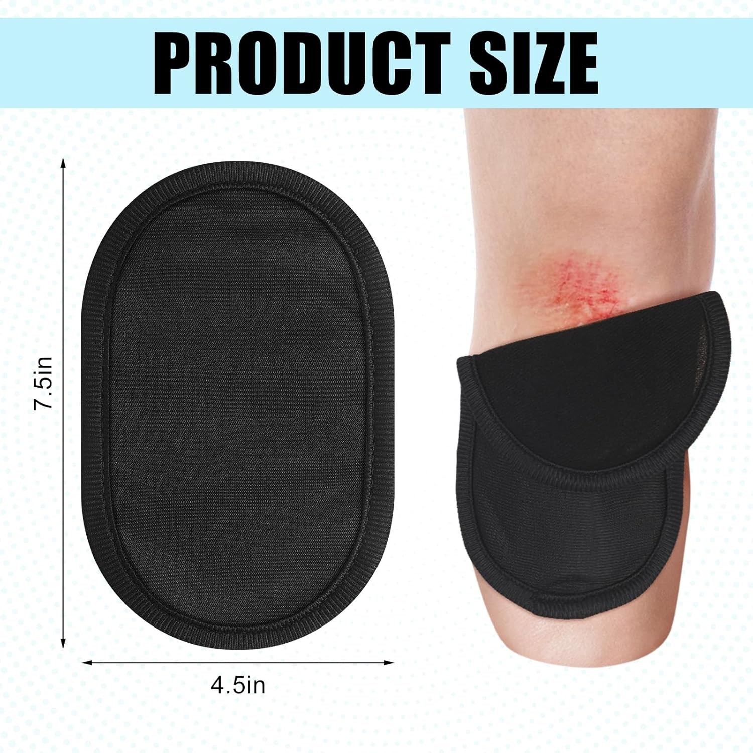 6 Pcs Amputee Essentials Prosthetic Liner Patch Accessories 4.5 x 7.5 Inch
