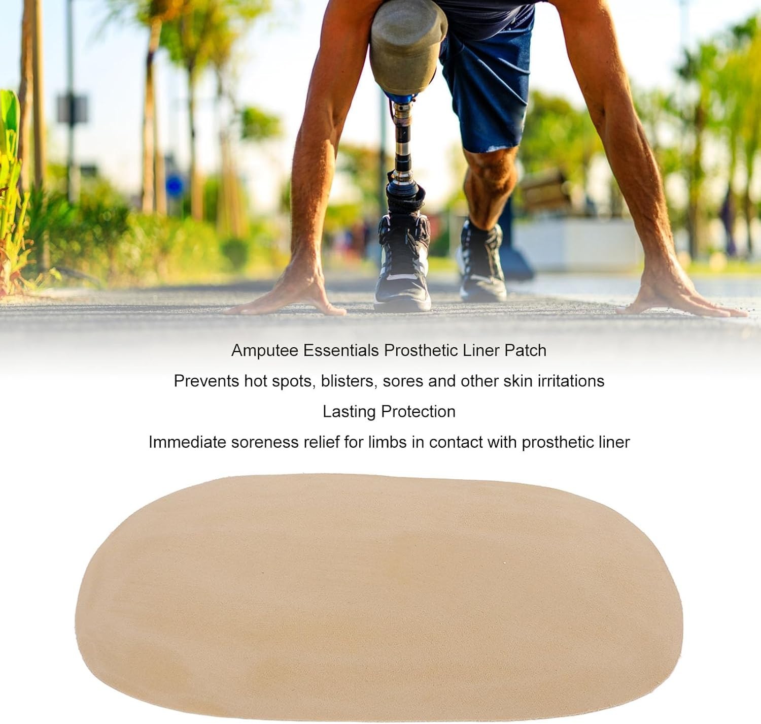 Amputee Prosthetic Liner Patch – Ultimate Friction Relief & Skin Protection