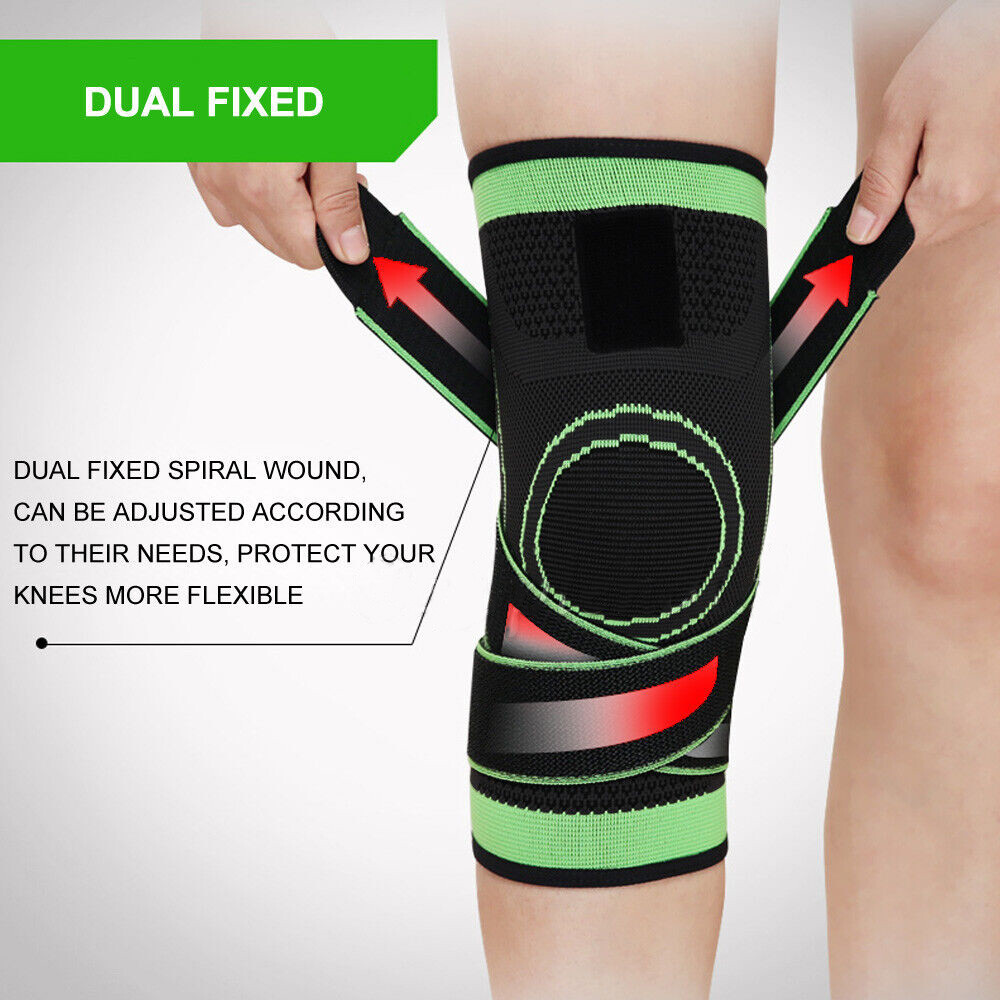 Knee Sleeve Strap Compression Brace Support Joint Pain Arthritis Relief Sports