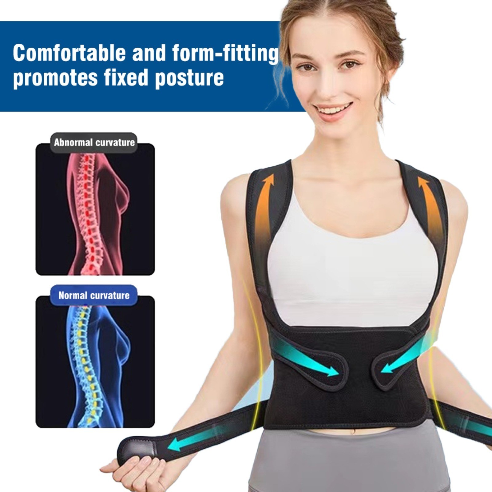 Unisex Adjustable Back Waist Support Brace Sports Fitness Strap