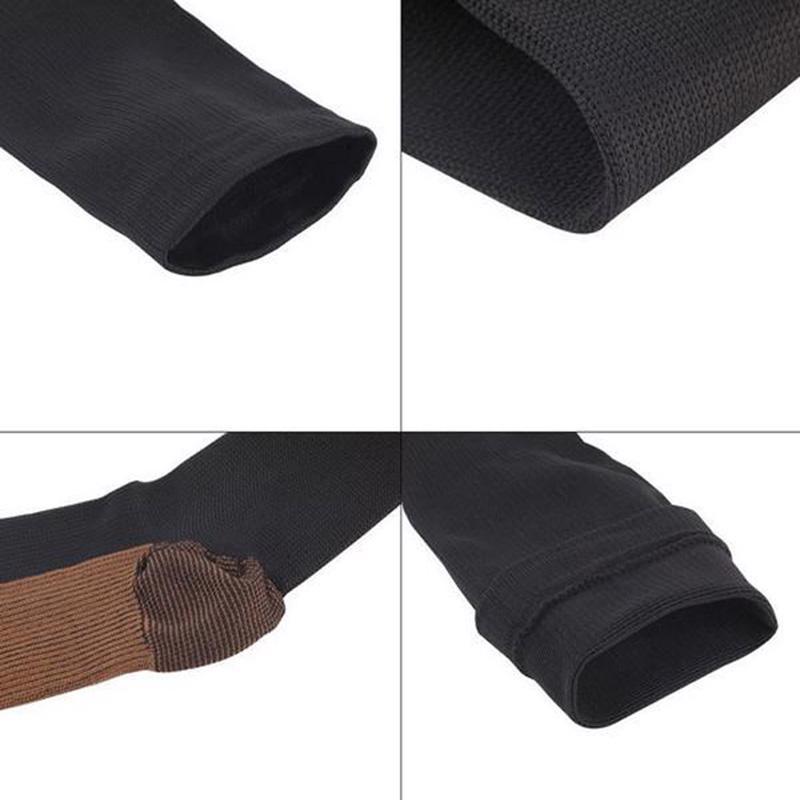 (3 Pairs) Copper Infused Compression Socks 15-20mmHg Graduated UNISEX S-XXL