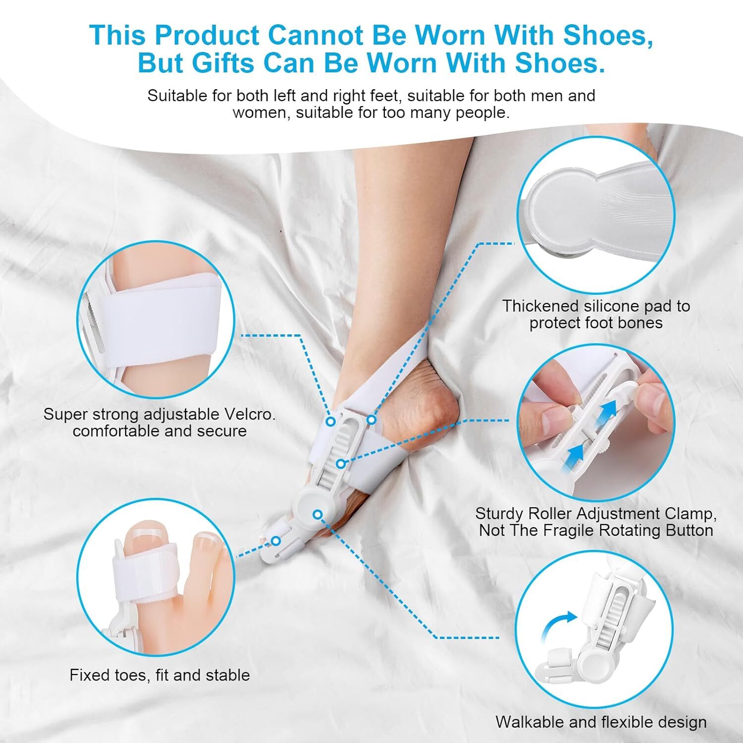 Bunions Correction Relief with Big Toe Separators Orthopedic Bunion Splint US