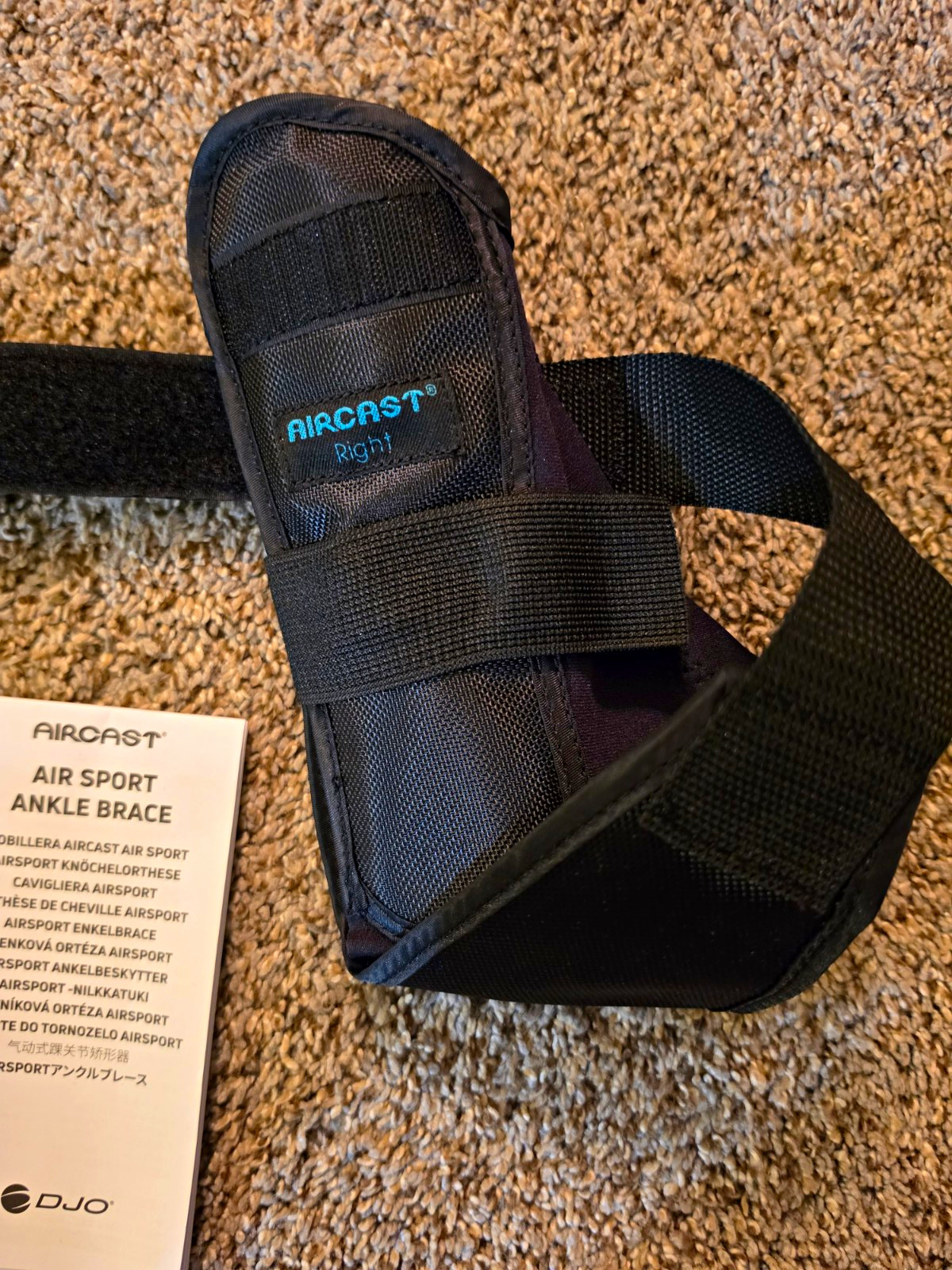 Aircast AirSport Ankle Brace S Right Stabilization Adjustable Black CE