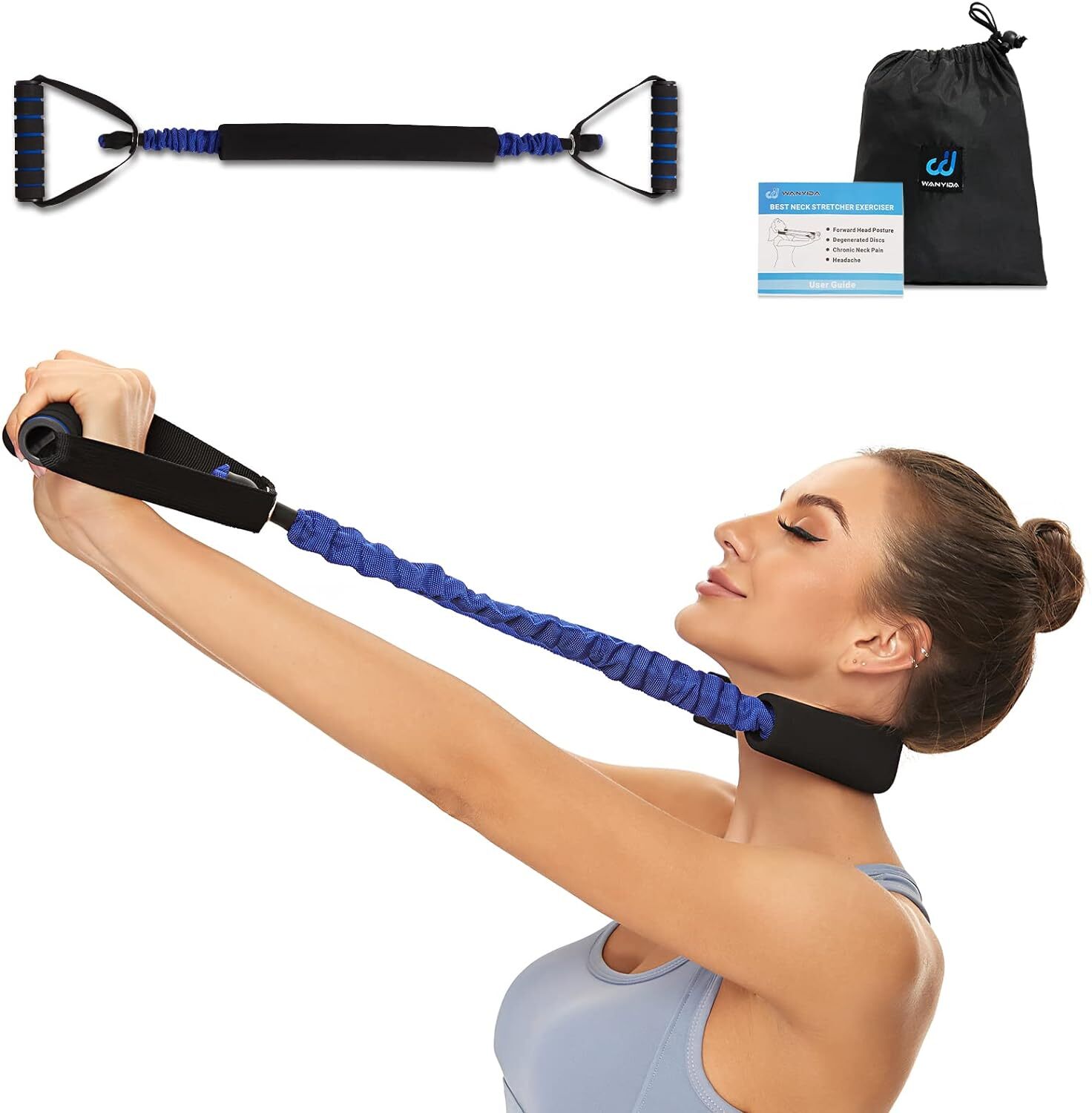 Neck Stretcher Exerciser Cervical Traction Device for Pain 30-35 Pound New