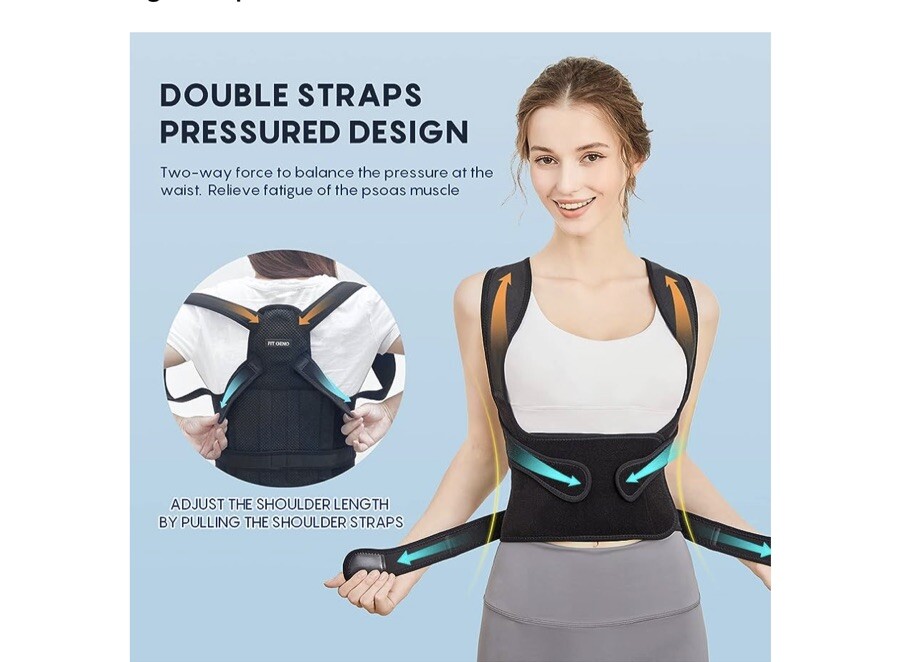 Fit Geno Back Brace for Men and Women Size Medium Back Lumbar Pain NIB