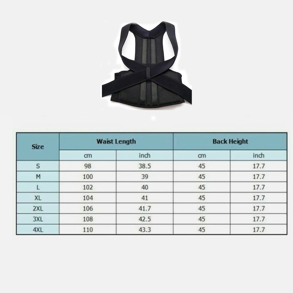 Back Posture Corrector Shoulder Straightener Brace Neck Spine Support Men Women