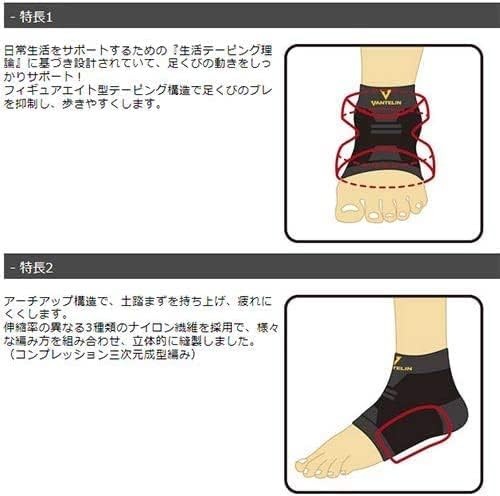 Kowa Vantelin supporter for Ankle Size M Black from Japan