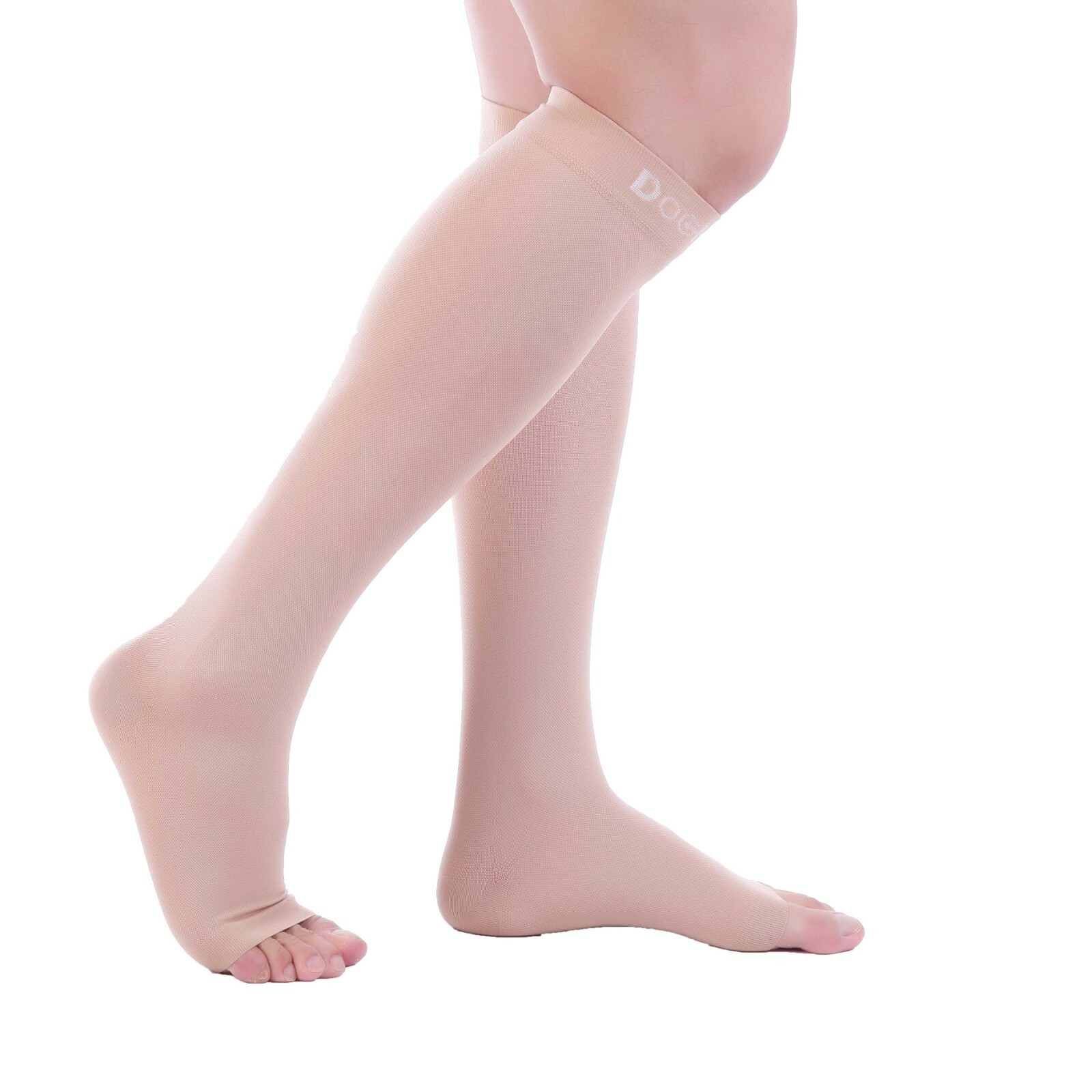 DOC MILLER MEDIAS DE COMPRESION PUNTA ABIERTA 1520mmHg MANGAS PARA DOLOR VARICES