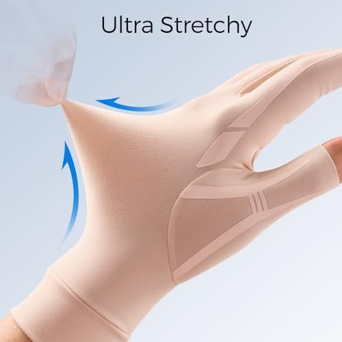 Compression Arthritis Gloves Fingerless for Carpal Tunnel Relief Women Men Hand