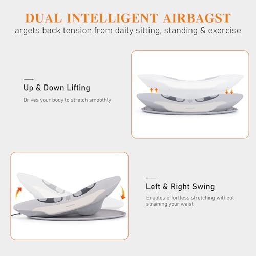 Electric Lumbar Traction Device for Back Pain Relief – Cordless, 3 Modes, Thermo