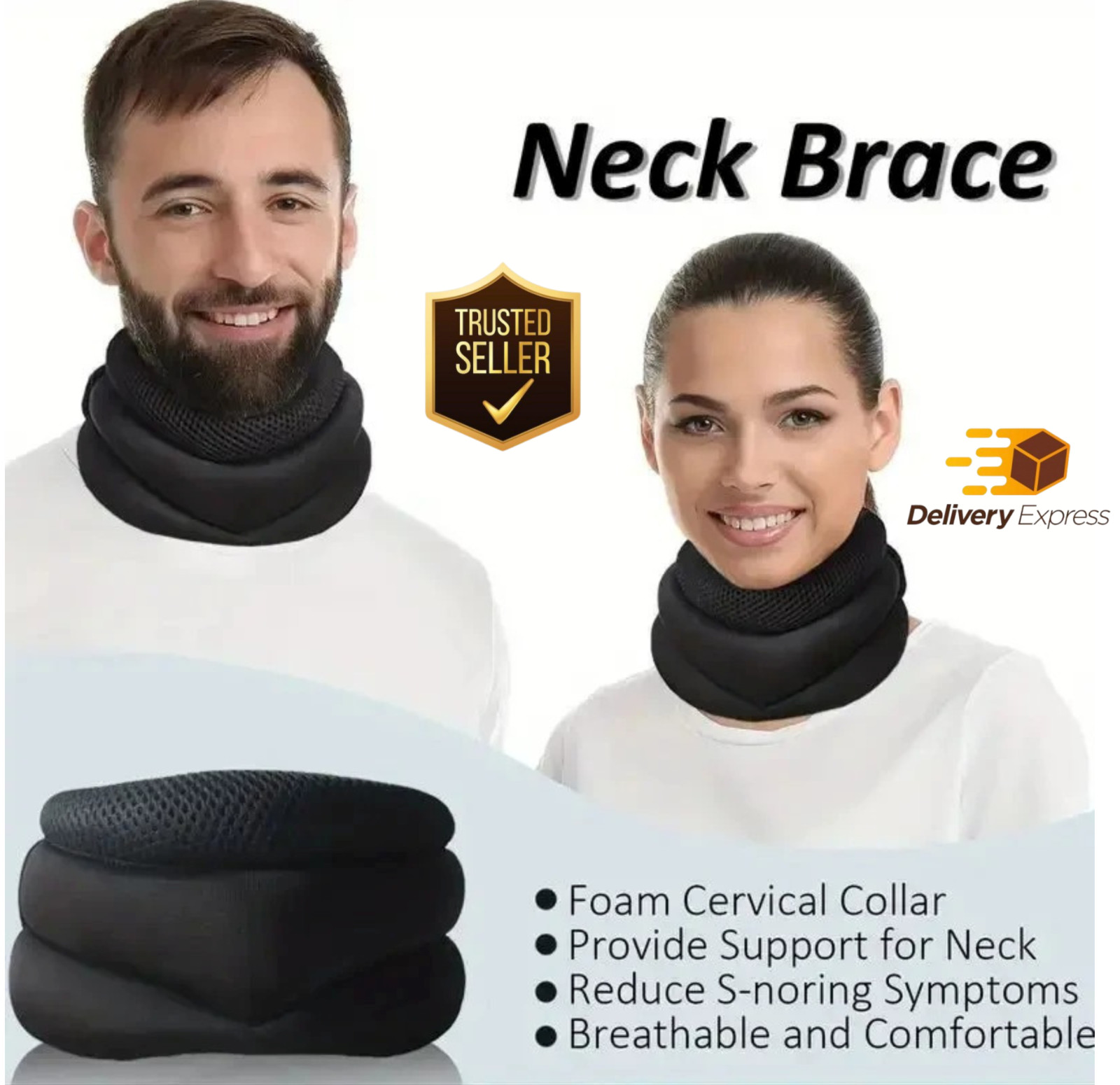 Vitavix Neck Support Pillow for Ergonomic Snoring Relief, Adjustable Cervical Al