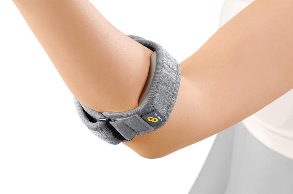 Gray Orthopedic Brace for Tennis Elbow Golfer’s Elbow Pain Relief One Size