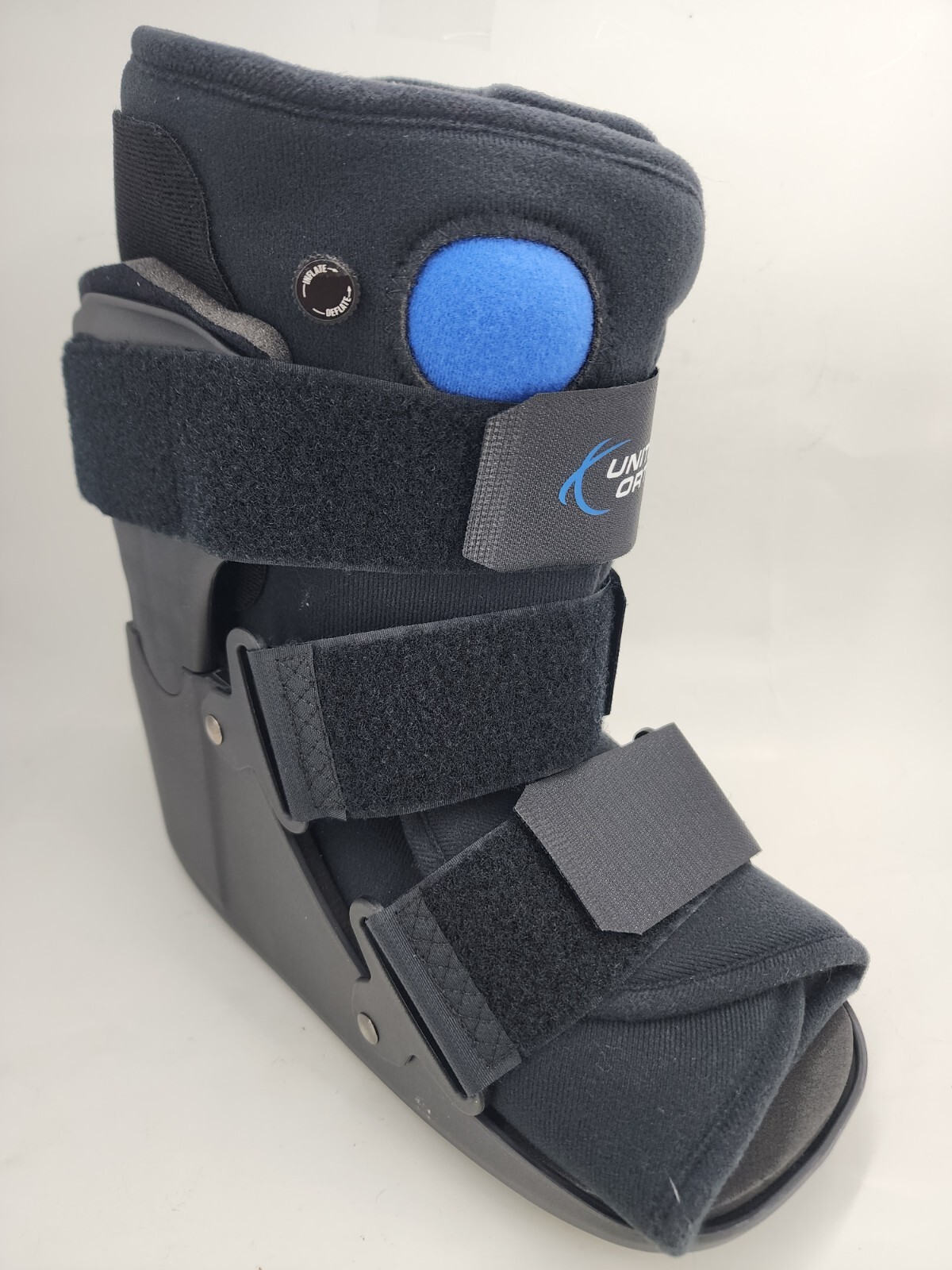 UNITED ORTHO Short Air Cam Walker Fracture Boot Black Fits Left or Right S/M