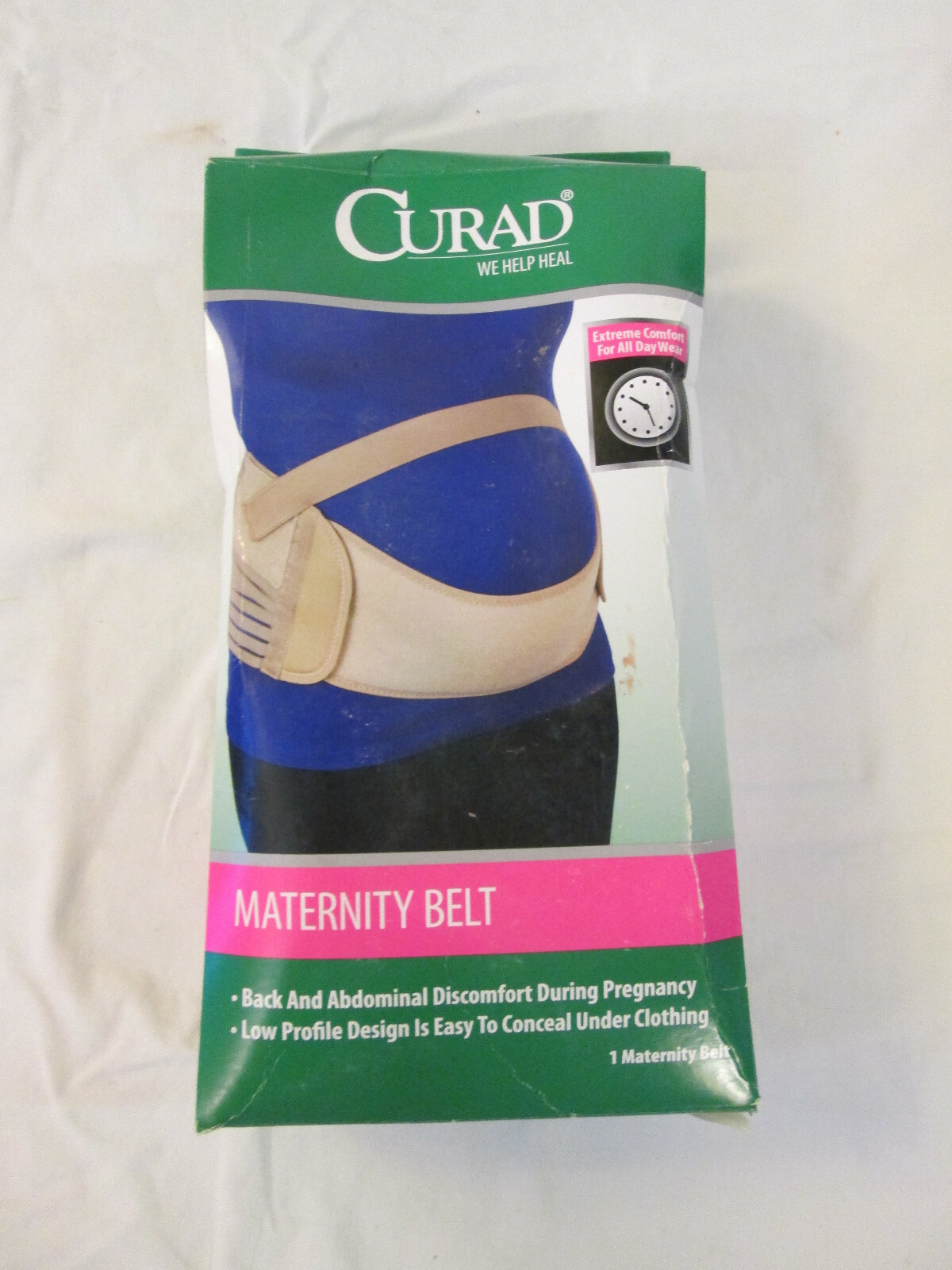 Curad Maternity Belt Pregnancy Back/Abdominal Support Brace Size Medium 4-14