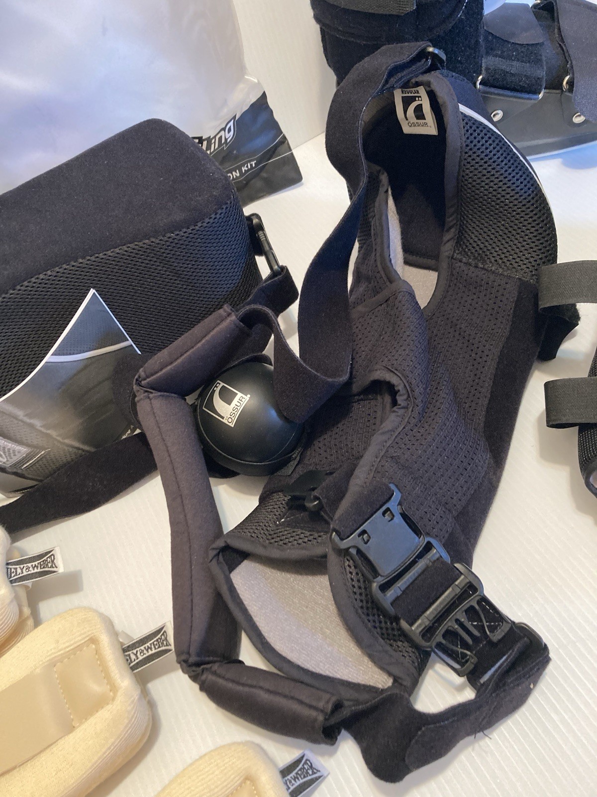 Lot of Hely & Weber Medical Boot Shoe Neck Collars Ossur SmartSling Arm Sling
