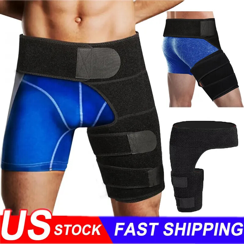2× Hip Brace Compression Groin Support Wrap Sciatica Pain Relief Thigh Recovery