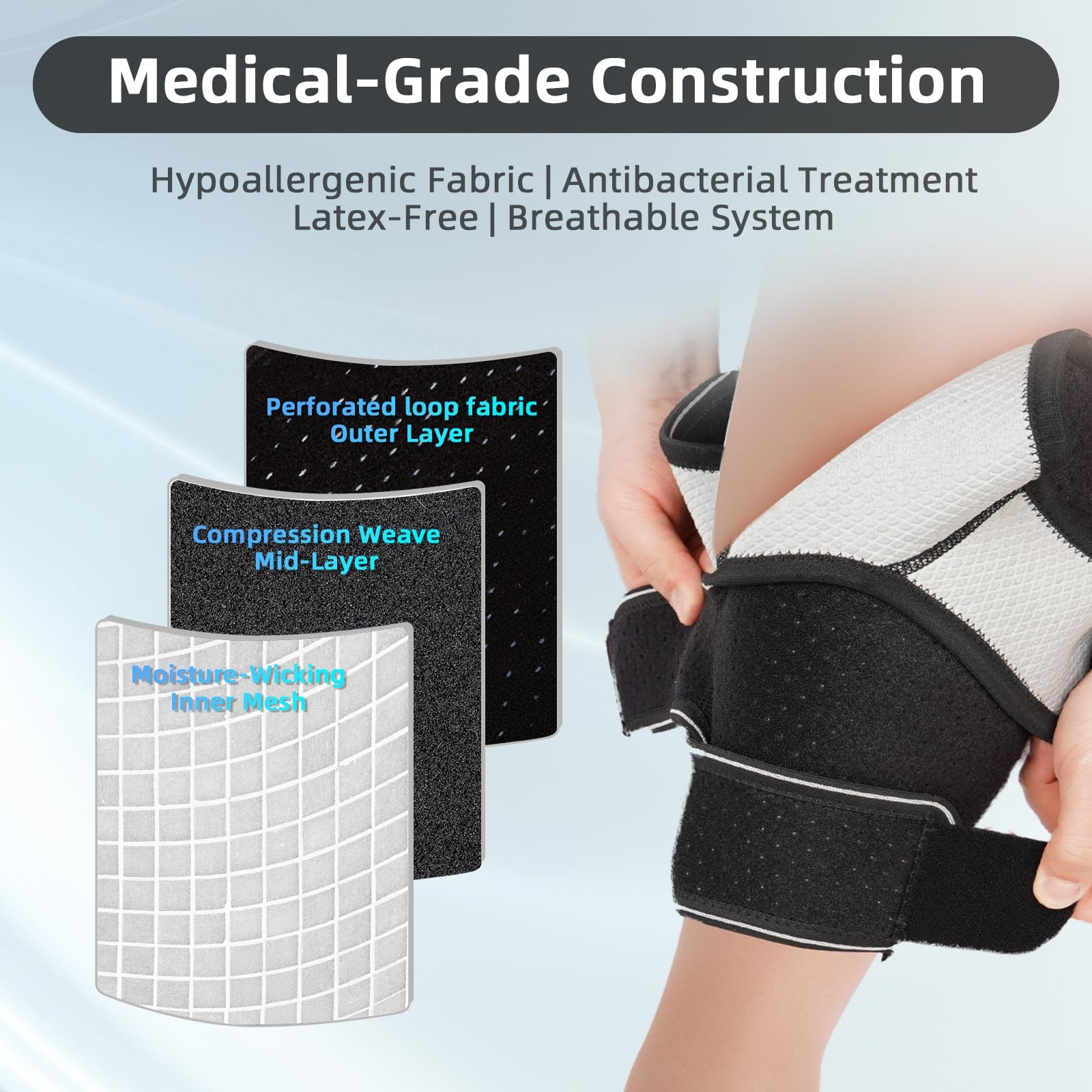 Feamero Plus Size Calf Compression Wrap For Severely Swollen Calves XL, Black