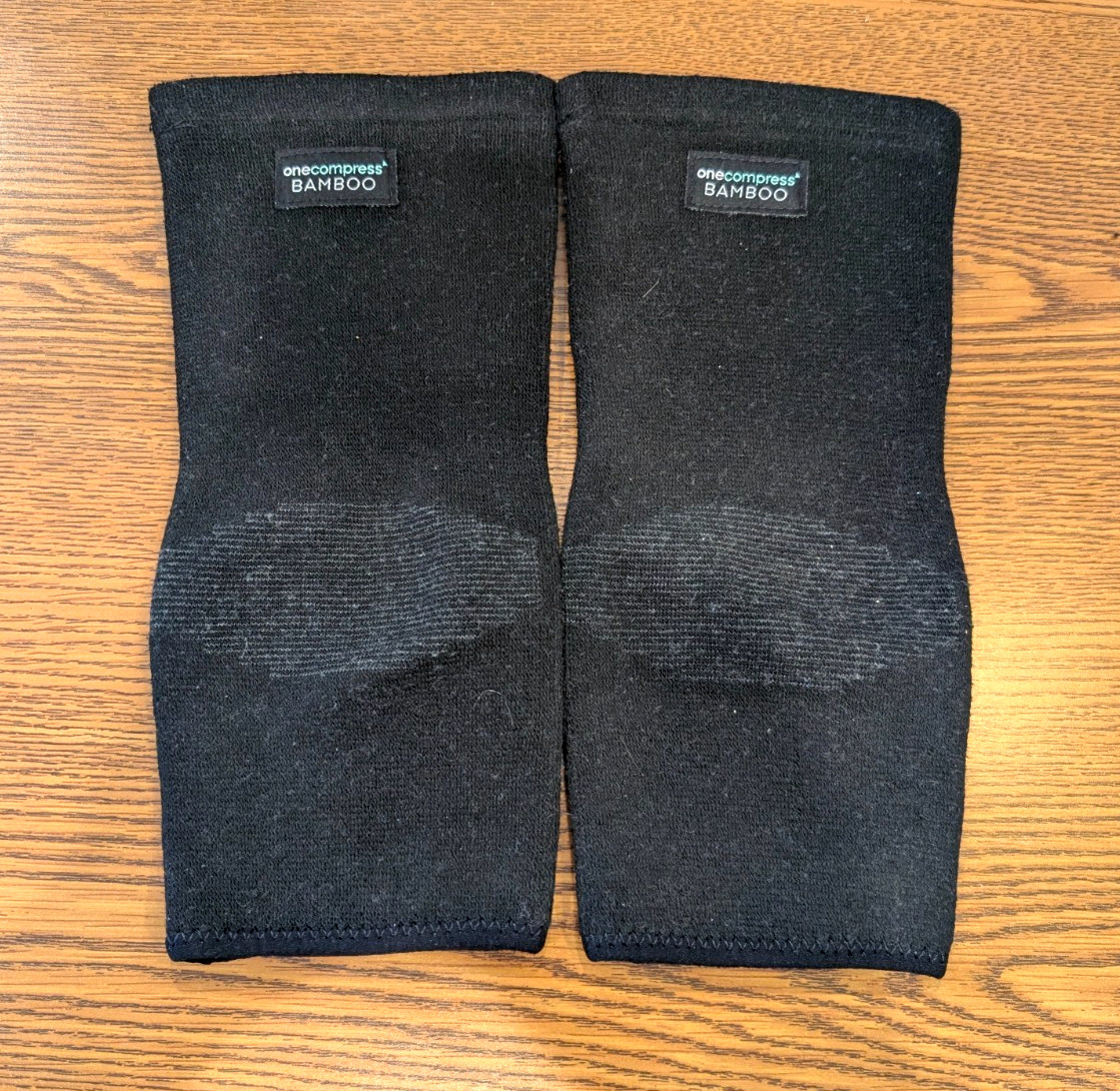 One Compress Bamboo Foot Sleeves Pair Premium Anti-Fatigue Sz XLarge EUC Unisex