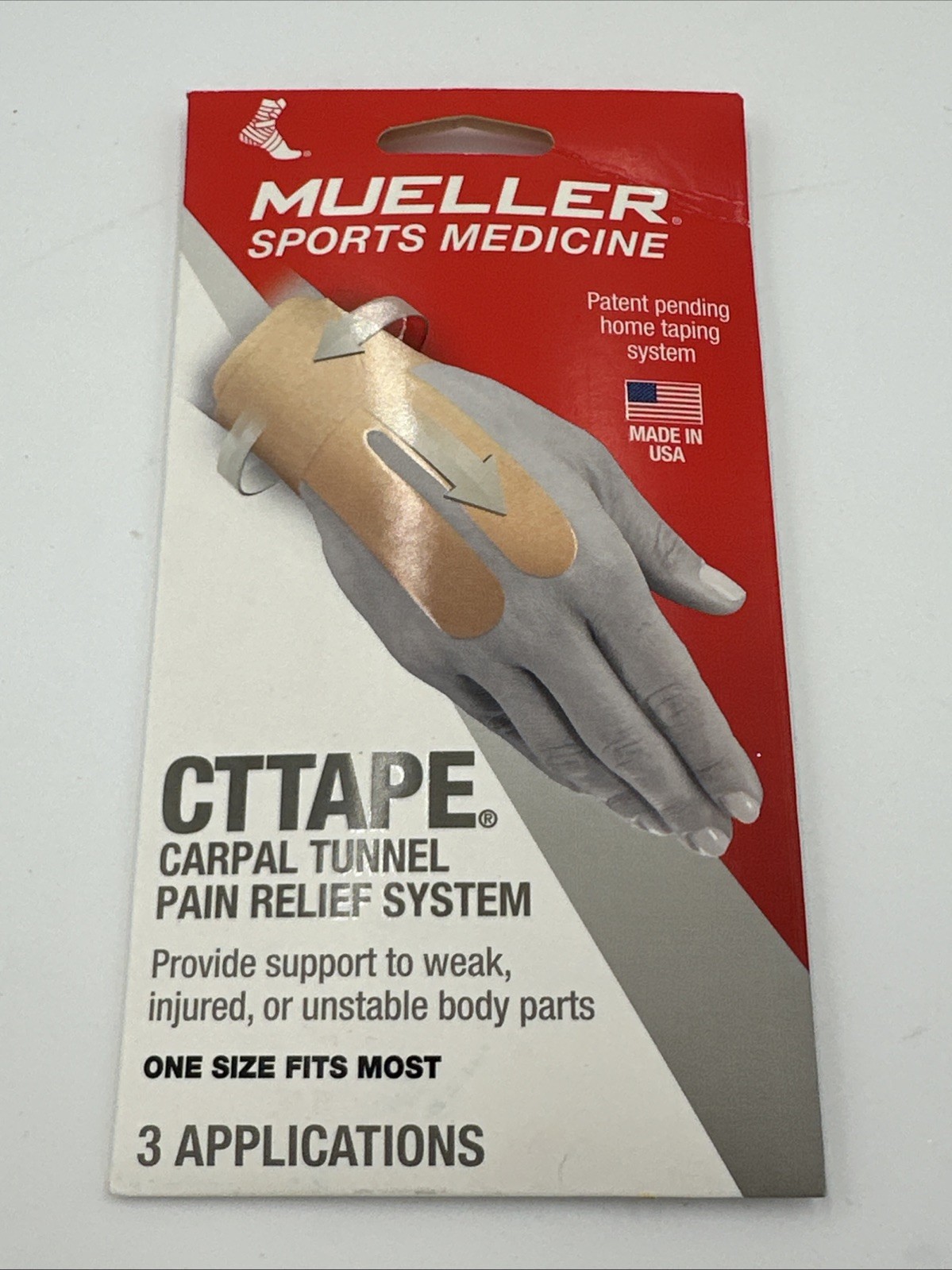 Mueller Carpal Tunnel Pain Relief System: 3 applications / fits 4 in. to 9.75 in