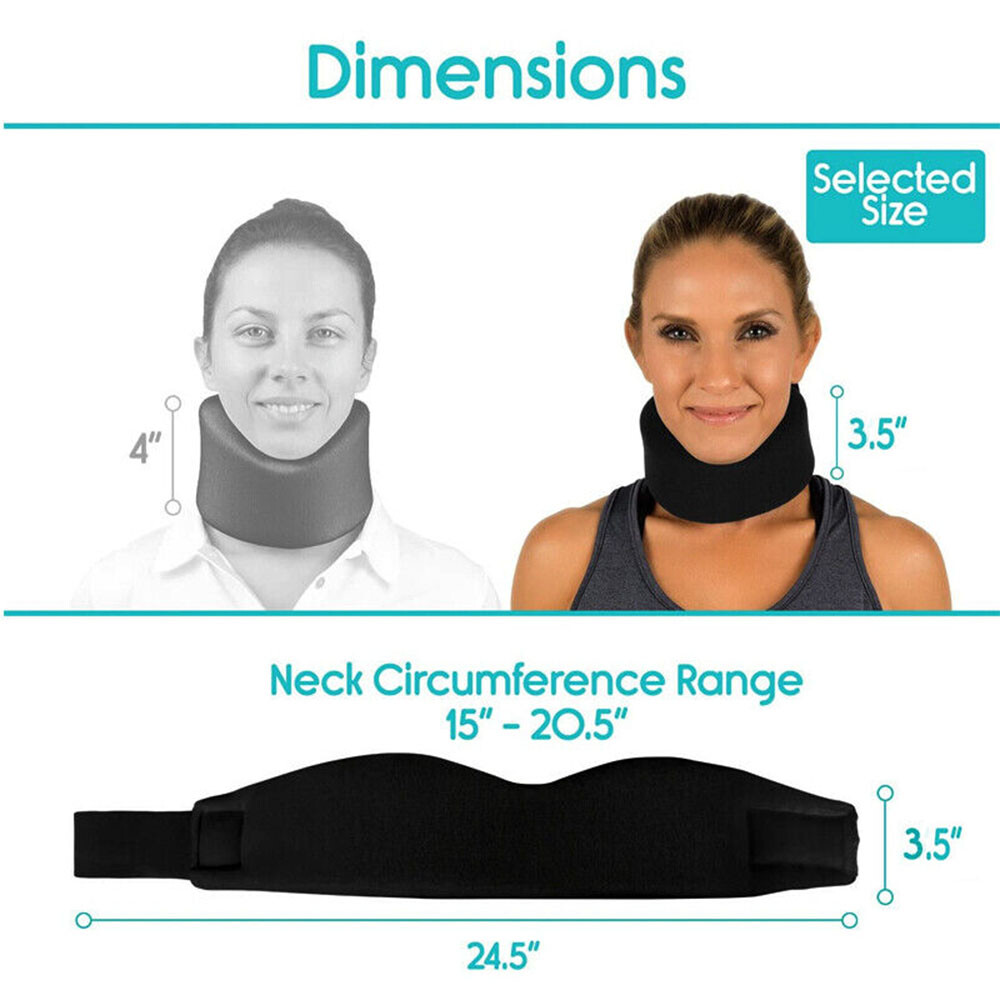 Adjustable Neck Support Brace Soft Foam Spine Cervical Collar Neck Pain Relief