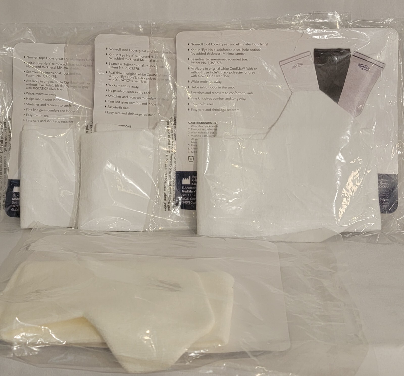Knit Rite Soft-Sock Prosthetic Sock-Size 4S – Pack of 4 – New, Sealed Packages