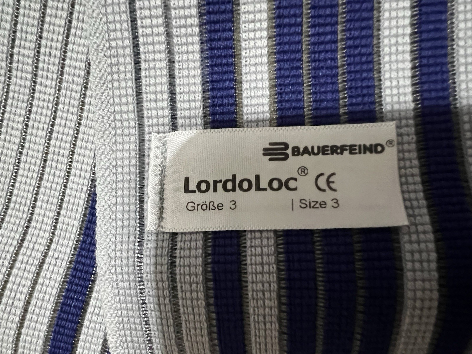 Bauerfeind LordoLoc Belt Back Support Brace Germany Made Sz 3