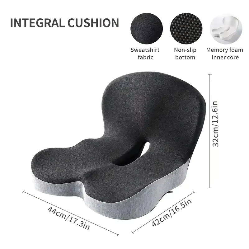 Memory Foam Lumbar Support Pillow Car Seat Office Chair Waist Cushion