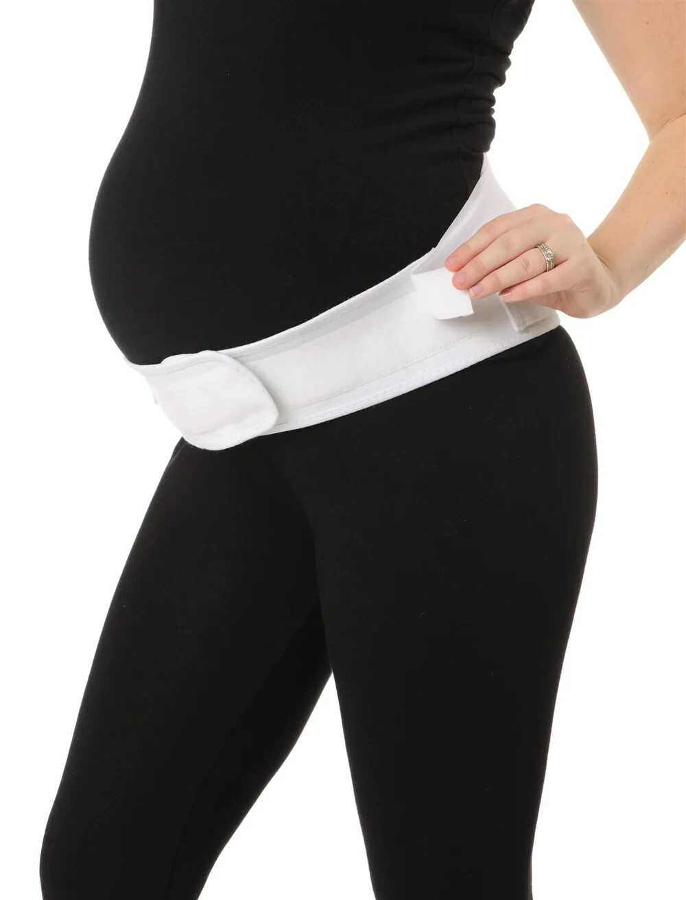 Motherhood Ultimate Maternity Belt Prenatal Support Style 97610 White XL (16-18)