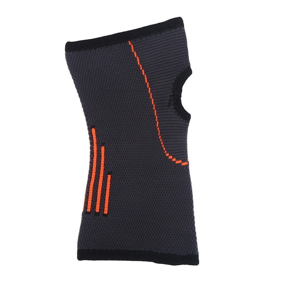 1pc Black Unisex Sports Nylon Wrist Support Sleeve Protector Guard Protective
