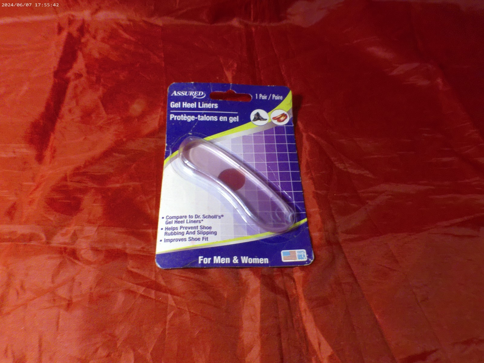 Assured Gel Heel Liner 1 Pair