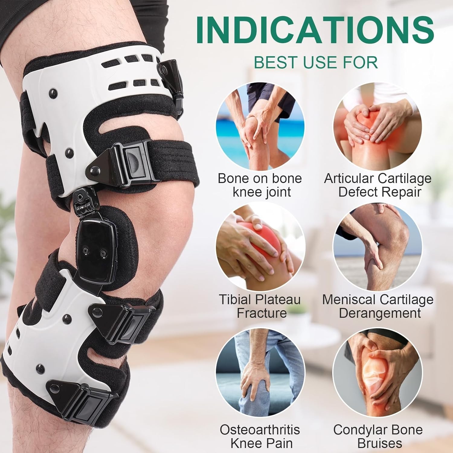 OA Unloader Knee Brace, Support for Arthritis Pain, Osteoarthritis, Bone on Bone