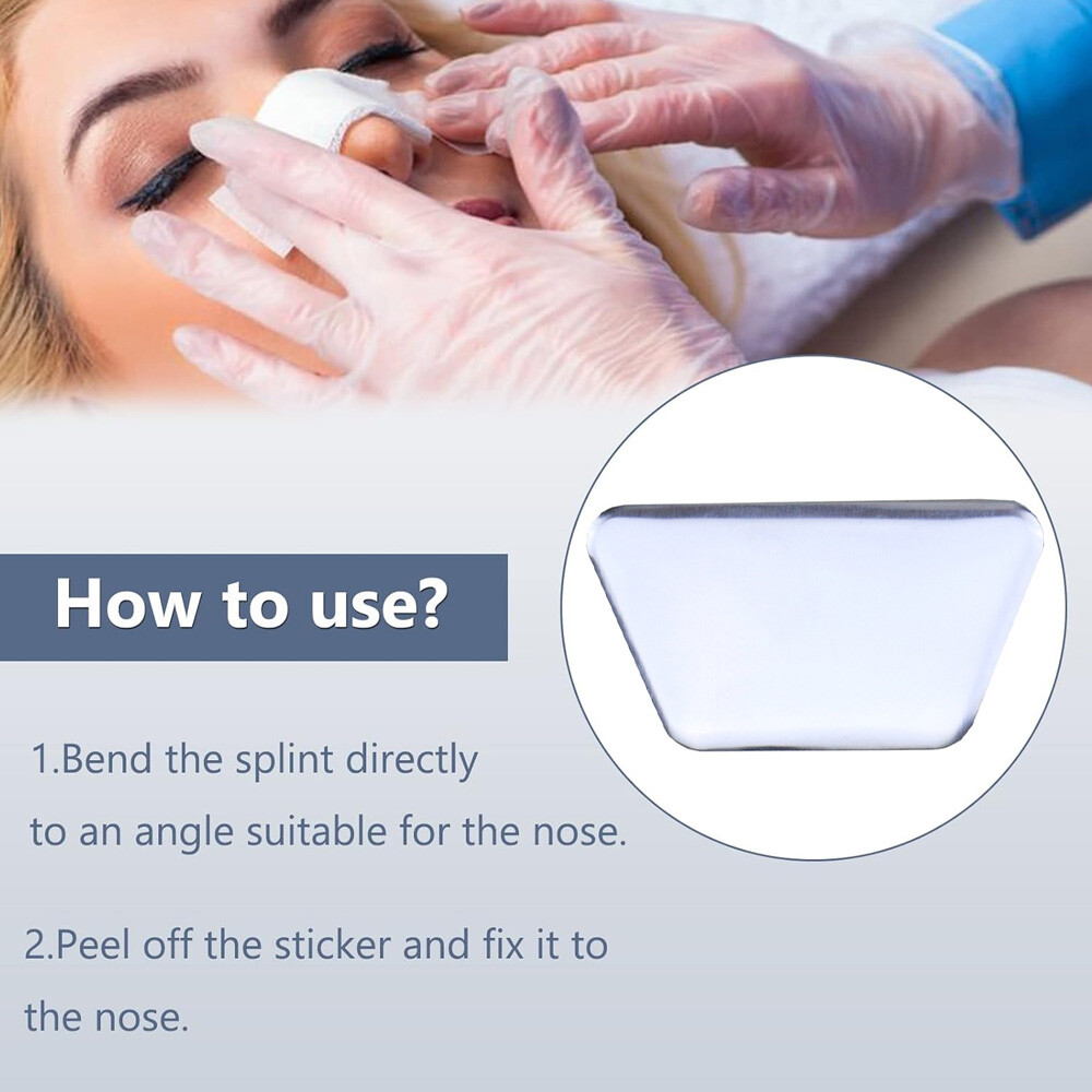 5x Rhinoplasty Nasal Splint Surgery Immobilized Ent Nose Splint Aluminum Plastic