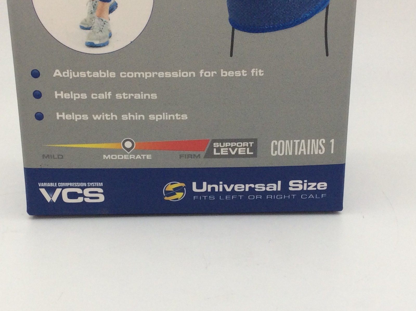 Calf Shin Splint Support Adjustable Compression One Size Fits Most Left Or Right