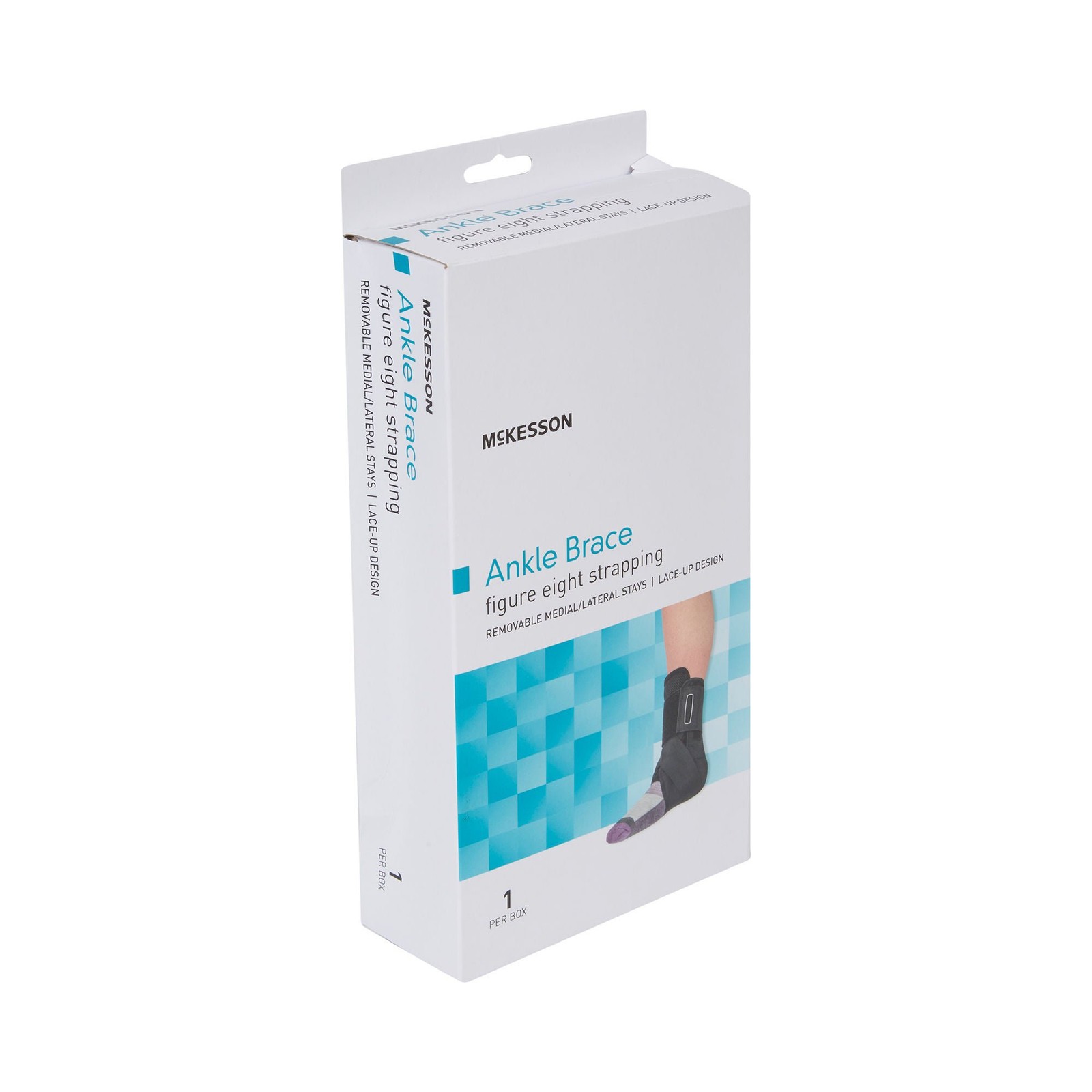 McKesson Black Ankle Brace X-Small Lace-Up for the Foot 155-81-97042