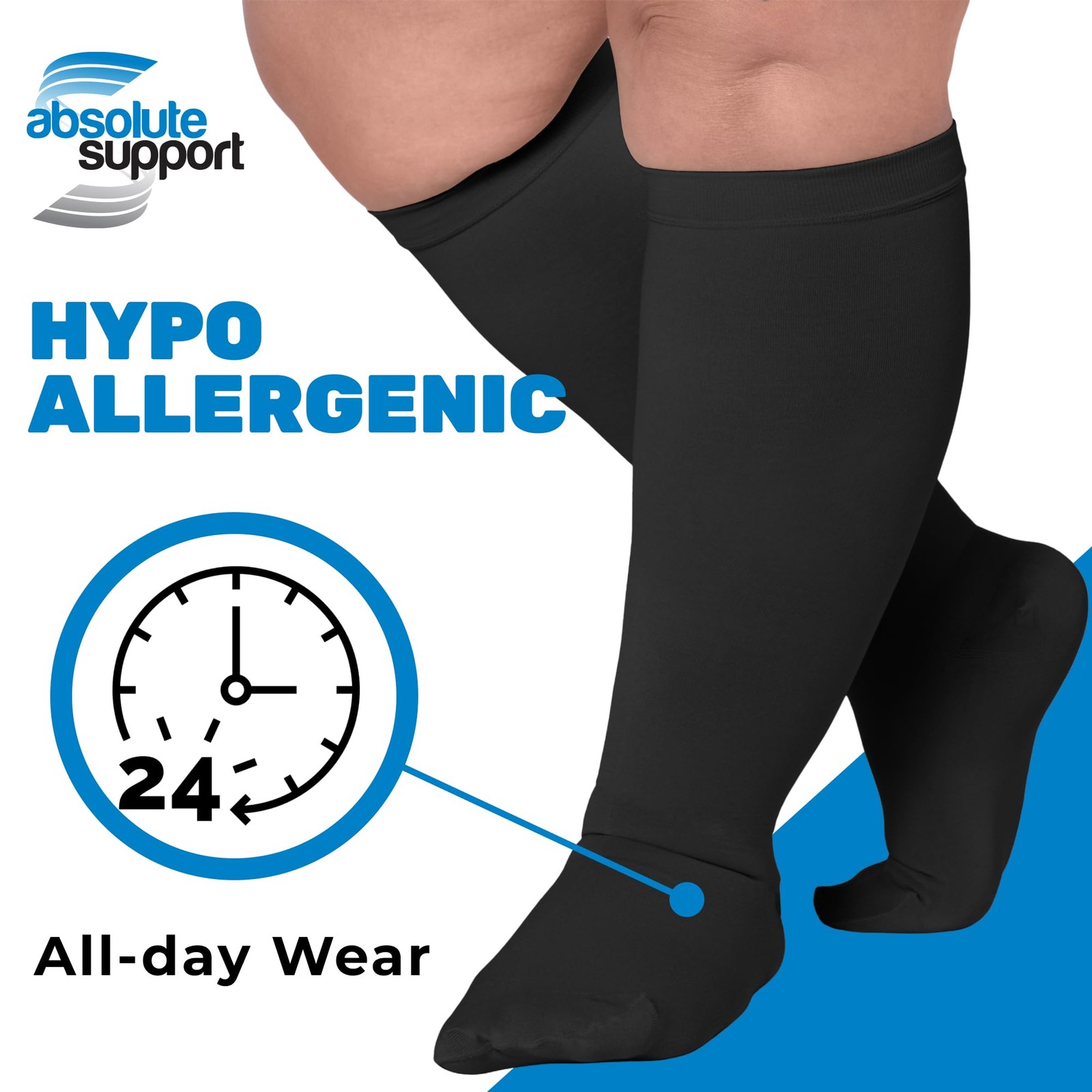 (3 Pairs) Compression Socks for Women and Men 15-20mmHg – Support Stockings f…