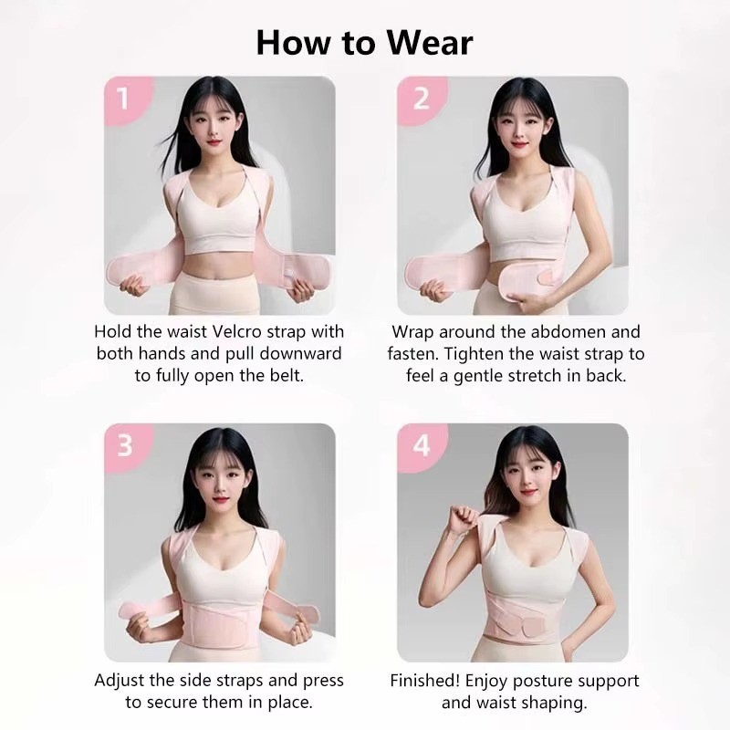 Back Brace Posture Corrector for Women and Men, Shoulder Straightener Adjustable