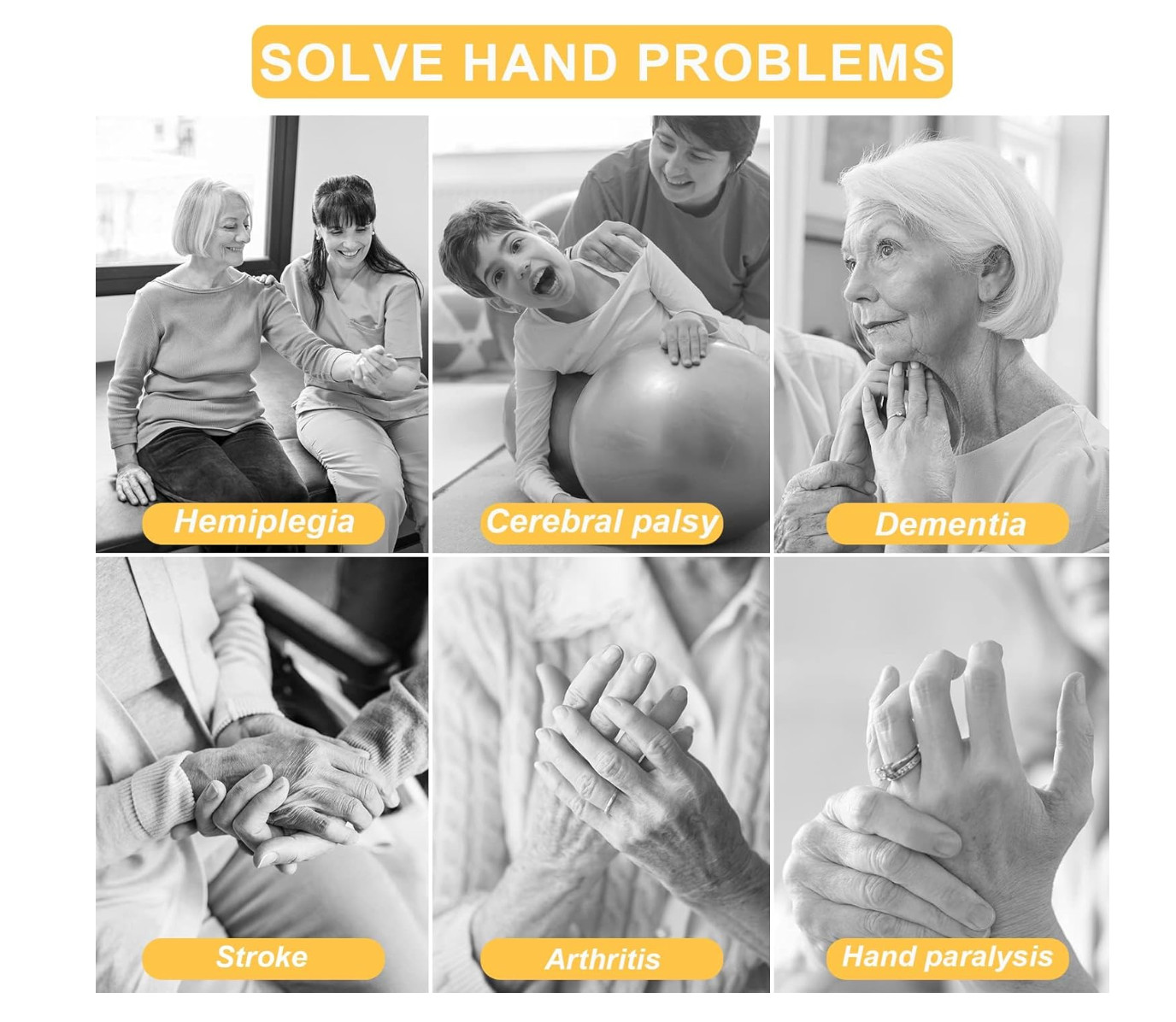 Upgraded Hand Function Rehabilitation Robot Gloves for Stroke (Left Hand Sz S)