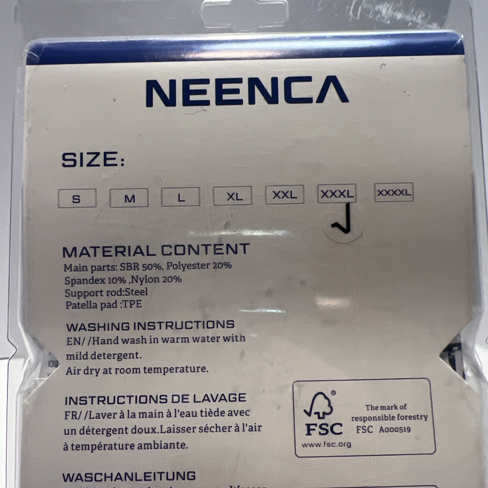NEENCA Professional Knee Brace For Knee Pain-HX035/042-Size XXXl