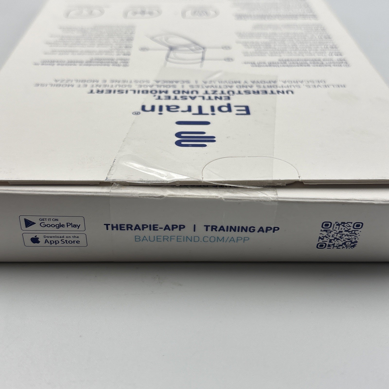 EPITRAIN ELBOW BRACE White/blue SIZE 2 BAUERFEIND made In Germany New Open Box