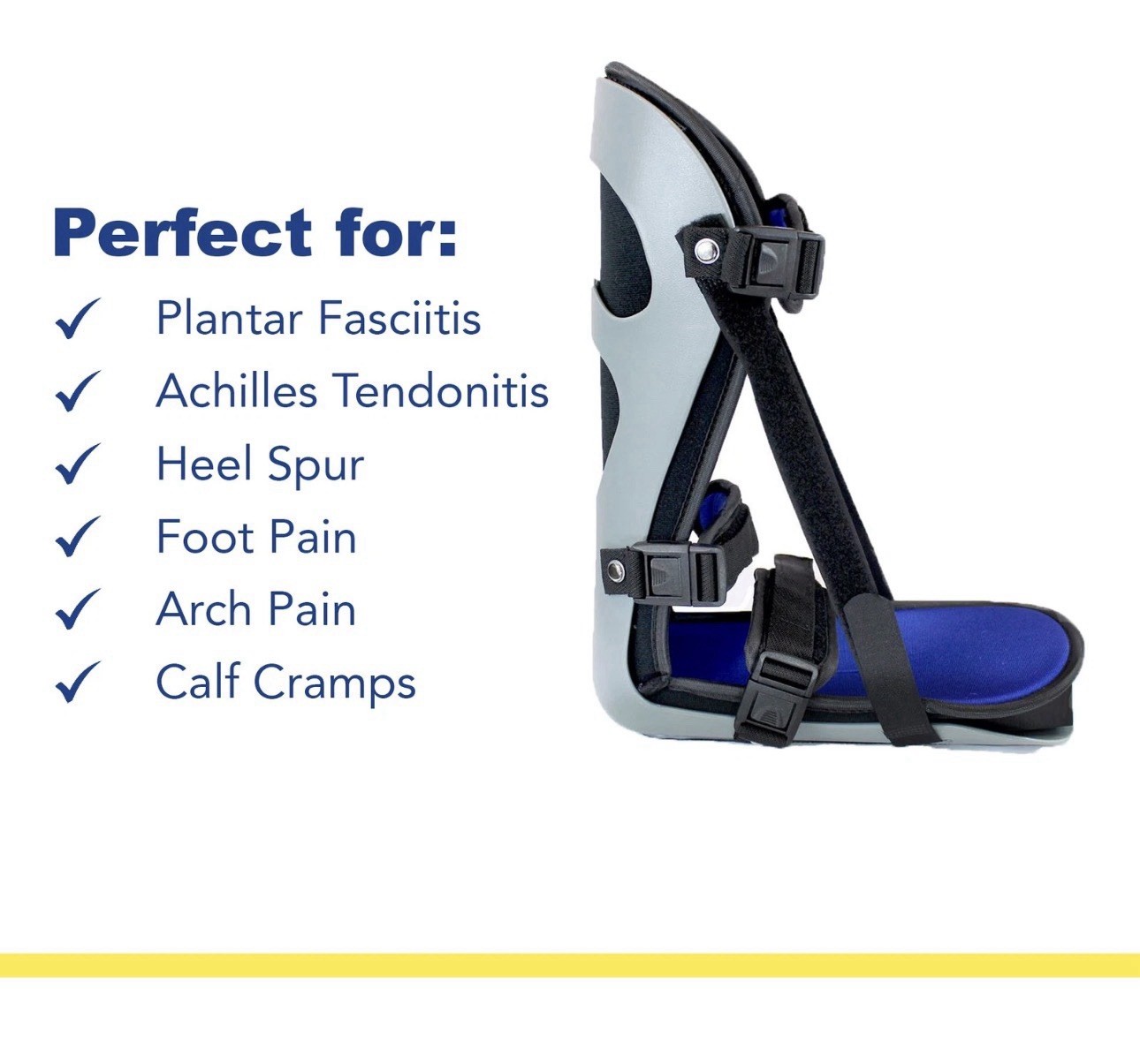 Plantar Fasciitis Posterior Night Stretch Flexion Splint- Foot Heel Pain Relief